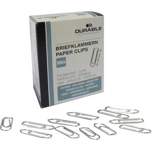 Durable 120625 Boîte de 100 Trombones 26 mm Zinc - Publicité Durable 120625 Boîte de 100 Trombones 26 mm Zinc - Publicité