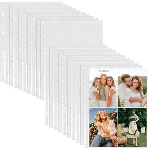 GOMETY Lot de 100 pochettes transparentes pour cartes postales DIN A4, 800 pochettes double face, 4 poches, pochettes transparentes A4, 4 pochettes de protection latérale pour photos, famille, mariage (10,5 - Publicité GOMETY Lot de 100 pochettes transparentes pour cartes postales DIN A4, 800 pochettes double face, 4 poches, pochettes transparentes A4, 4 pochettes de protection latérale pour photos, famille, mariage (10,5 - Publicité