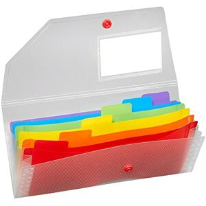 Snopake DL Rainbow 15770 Organiseur extensible 6 compartiments - Publicité Snopake DL Rainbow 15770 Organiseur extensible 6 compartiments - Publicité