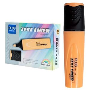 Plus Office Lot de 10 surligneurs pastel avec pointe biseautée, couleur pastel (orange) - Publicité Plus Office Lot de 10 surligneurs pastel avec pointe biseautée, couleur pastel (orange) - Publicité