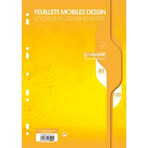 Calligraphe 7099C Un Paquet de Feuillets Mobiles Dessin Perforés sous Film (une Marque de Clairefontaine) A4 21x29,7 cm 80 Pages Unies Blanches Papier 120 g - Publicité Calligraphe 7099C Un Paquet de Feuillets Mobiles Dessin Perforés sous Film (une Marque de Clairefontaine) A4 21x29,7 cm 80 Pages Unies Blanches Papier 120 g - Publicité