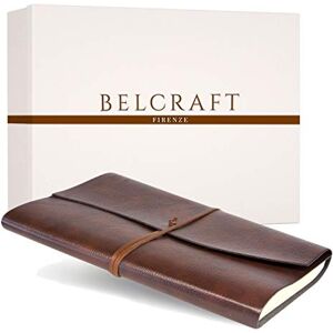 Belcraft Tivoli Liscio A4 Journal Intime/Carnet de Notes en cuir recyclé de fabrication artisanale Italienne, Cadeau Spécial, Journal de Voyage, Notebook A4 (21x30 cm) Brun - Publicité Belcraft Tivoli Liscio A4 Journal Intime/Carnet de Notes en cuir recyclé de fabrication artisanale Italienne, Cadeau Spécial, Journal de Voyage, Notebook A4 (21x30 cm) Brun - Publicité