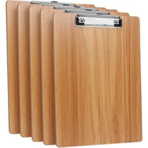 DONGLI (Lot de 5) A4 Porte-Blocs en Bois avec Pince,Clipboard Planchettes à Pince Avec Clip et Trou de Suspension,Porte-Formulaires Pour Bureau, Salle de Classe, le Restaurant - Publicité DONGLI (Lot de 5) A4 Porte-Blocs en Bois avec Pince,Clipboard Planchettes à Pince Avec Clip et Trou de Suspension,Porte-Formulaires Pour Bureau, Salle de Classe, le Restaurant - Publicité