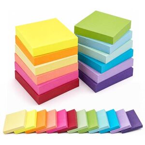 Agoer 12Sticky Notes, Notes Autocollantes, 1200 Super Sticky Notes, 76 x 76mm Notes Adhésives Colorées, Sticky Memo Pads pour l'école, la maison, le bureau - Publicité Agoer 12Sticky Notes, Notes Autocollantes, 1200 Super Sticky Notes, 76 x 76mm Notes Adhésives Colorées, Sticky Memo Pads pour l'école, la maison, le bureau - Publicité
