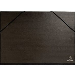 Exacompta Réf. 548000E 1 carton à dessin kraft noir vernis avec élastiques dos toilé garde noire dimensions 32 x 45 cm formats à classer A3 (297 x 420 mm couleur noir - Publicité Exacompta Réf. 548000E 1 carton à dessin kraft noir vernis avec élastiques dos toilé garde noire dimensions 32 x 45 cm formats à classer A3 (297 x 420 mm couleur noir - Publicité