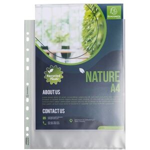 Exacompta Réf. 5995E Sachet de 50 pochettes perforées A4 Maxi FOREVER En polypropylène grainé recyclé Epaisseur 9/100ème Dimensions : 23 x 30,5 cm Cristal translucide - Publicité Exacompta Réf. 5995E Sachet de 50 pochettes perforées A4 Maxi FOREVER En polypropylène grainé recyclé Epaisseur 9/100ème Dimensions : 23 x 30,5 cm Cristal translucide - Publicité
