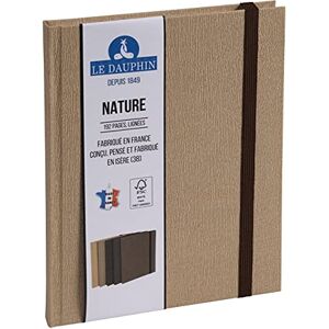 Exacompta Le Dauphin Réf. 267222D 1 carnet Nature imprimé intérieur ligné fermeture élastique marron dimensions 22 x 17 cm format vertical 192 pages couverture couleur marron certifié FSC® - Publicité Exacompta Le Dauphin Réf. 267222D 1 carnet Nature imprimé intérieur ligné fermeture élastique marron dimensions 22 x 17 cm format vertical 192 pages couverture couleur marron certifié FSC® - Publicité