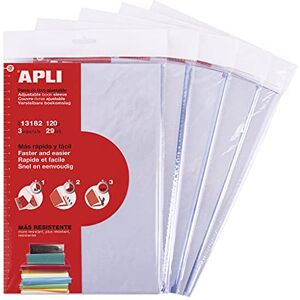 Apli 19012 Protège-livres réglables en PVC épais ultra résistant Taille 290 x 530 mm 120 µ Rabat autocollant sans ciseaux ni ruban Pack scolaire de 15 pièces réutilisables - Publicité Apli 19012 Protège-livres réglables en PVC épais ultra résistant Taille 290 x 530 mm 120 µ Rabat autocollant sans ciseaux ni ruban Pack scolaire de 15 pièces réutilisables - Publicité