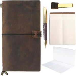 Sovereign-Gear Carnet de Voyage en Cuir Carnet de Notes Rechargeable Journal Intime Bullet Journal Utile pour Voyage Vintage Antique Agenda Vrai Cuir Journal de Voyage Pour Homme & Femme Notes Croquis Dessin 22x11cm - Publicité Sovereign-Gear Carnet de Voyage en Cuir Carnet de Notes Rechargeable Journal Intime Bullet Journal Utile pour Voyage Vintage Antique Agenda Vrai Cuir Journal de Voyage Pour Homme & Femme Notes Croquis Dessin 22x11cm - Publicité