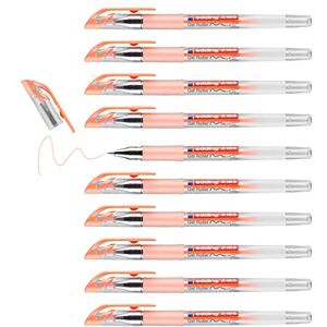 Edding 2185 Roller à encre gel orange pastel 10 stylos -,7 mm stylo gel pour écrire, dessiner, pour mandalas, bullet journals roller gel, stylo roller - Publicité Edding 2185 Roller à encre gel orange pastel 10 stylos -,7 mm stylo gel pour écrire, dessiner, pour mandalas, bullet journals roller gel, stylo roller - Publicité