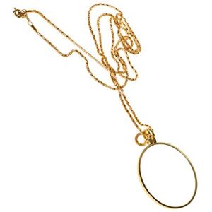 Gazechimp Loupe grossissante 6 x avec chaîne dorée - Publicité Gazechimp Loupe grossissante 6 x avec chaîne dorée - Publicité
