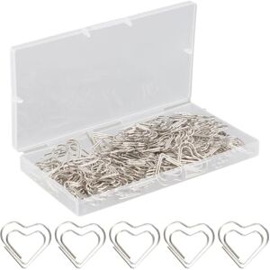 Ziyonix Trombones Cœur en Métal, Lot de 150 Trombones Argent Fantaisie pour Bureau, École et Maison, Accessoires Papeterie Stylés, Signets et Fournitures de Bureau Originales, Idéaux Cadeaux - Publicité Ziyonix Trombones Cœur en Métal, Lot de 150 Trombones Argent Fantaisie pour Bureau, École et Maison, Accessoires Papeterie Stylés, Signets et Fournitures de Bureau Originales, Idéaux Cadeaux - Publicité