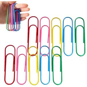 ANROI Attache-papiers jumbo colorée Lot de 40-100 mm Grande taille Revêtues de vinyle Fournitures scolaires et de bureau - Publicité ANROI Attache-papiers jumbo colorée Lot de 40-100 mm Grande taille Revêtues de vinyle Fournitures scolaires et de bureau - Publicité