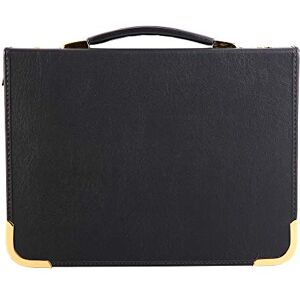 Clairefontaine BPCJ1A3BKZ Un press-book en vinyle noir pouvant contenir 25 pochettes transparentes 29,7x42 cm (non fournies) avec 1 pochette élastique, fermeture éclair et poignée de transport - Publicité Clairefontaine BPCJ1A3BKZ Un press-book en vinyle noir pouvant contenir 25 pochettes transparentes 29,7x42 cm (non fournies) avec 1 pochette élastique, fermeture éclair et poignée de transport - Publicité
