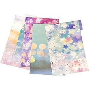 BLUGUL Coated Paper A5 Intercalaire en Plastique, 6 Trous, A5 Dividers, Sakura 10pcs - Publicité BLUGUL Coated Paper A5 Intercalaire en Plastique, 6 Trous, A5 Dividers, Sakura 10pcs - Publicité