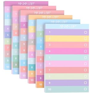 Newellsail Blocs de Listes de Choses à Faire Adhésives To Do List Planificateur Liste de Contrôle des Courses Planificateur Quotidien Portable pour Bureau École Maison 6 Packs - Publicité Newellsail Blocs de Listes de Choses à Faire Adhésives To Do List Planificateur Liste de Contrôle des Courses Planificateur Quotidien Portable pour Bureau École Maison 6 Packs - Publicité
