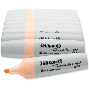 Pelikan Lot de 10 surligneurs 490 eco, orange pastel, dans une boîte pliante - Publicité Pelikan Lot de 10 surligneurs 490 eco, orange pastel, dans une boîte pliante - Publicité