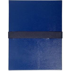 Exacompta Réf. 626E Carton de 10 chemises à dos extensible balacron 1 rabat fermeture par sangle auto-agrippante/scratch dimensions 24 x 32 cm pour documents au format A4 bleu foncé - Publicité Exacompta Réf. 626E Carton de 10 chemises à dos extensible balacron 1 rabat fermeture par sangle auto-agrippante/scratch dimensions 24 x 32 cm pour documents au format A4 bleu foncé - Publicité