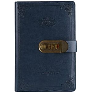 Ai-life Rétro Vintage PU Cuir Carnet de Notes Agenda Planificateur Organisateur avec Serrure à combinaison, A5 Taille (215x150mm) Cahier/Journal Bloc-notes, Porte-stylo - Publicité Ai-life Rétro Vintage PU Cuir Carnet de Notes Agenda Planificateur Organisateur avec Serrure à combinaison, A5 Taille (215x150mm) Cahier/Journal Bloc-notes, Porte-stylo - Publicité
