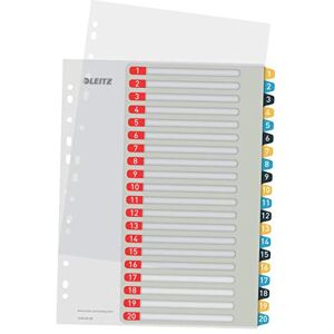 Leitz Intercalaires Imprimables 1-20, Robustes, Cosy, Multicolore, 12490000 - Publicité Leitz Intercalaires Imprimables 1-20, Robustes, Cosy, Multicolore, 12490000 - Publicité