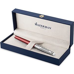 Waterman stylo roller Hémisphère collection French Riviera Le Club rouge Pointe fine Coffret cadeau - Publicité Waterman stylo roller Hémisphère collection French Riviera Le Club rouge Pointe fine Coffret cadeau - Publicité