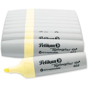 Pelikan Lot de 10 surligneurs 490 eco, jaune pastel, dans une boîte pliante - Publicité Pelikan Lot de 10 surligneurs 490 eco, jaune pastel, dans une boîte pliante - Publicité