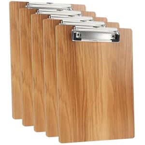 DONGLI (Lot de 5) Porte-Blocs A5,Porte-Bloc en Bois avec Pince,Planchettes à Pince Avec Clip et Trou de Suspension - Publicité DONGLI (Lot de 5) Porte-Blocs A5,Porte-Bloc en Bois avec Pince,Planchettes à Pince Avec Clip et Trou de Suspension - Publicité