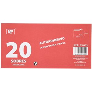 MP PS003 Lot de 20 enveloppes, 220 x 110 mm - Publicité MP PS003 Lot de 20 enveloppes, 220 x 110 mm - Publicité