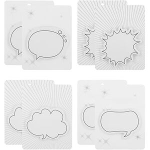 MERVYNGLYNNHUNTER Lot de 240 notes autocollantes avec bulles de discussion, jolies notes à bulles, dans différentes formes de conversation, convient pour le bureau, les réunions, les notes (4 styles) - Publicité MERVYNGLYNNHUNTER Lot de 240 notes autocollantes avec bulles de discussion, jolies notes à bulles, dans différentes formes de conversation, convient pour le bureau, les réunions, les notes (4 styles) - Publicité
