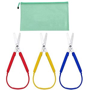 HOMEJOY 3 Pièces Ciseaux à Boucle Ciseaux à Ouverture Automatique pour Petites Mains et Besoins Spéciaux pour Adulte et Enfants, 3 Couleurs - Publicité HOMEJOY 3 Pièces Ciseaux à Boucle Ciseaux à Ouverture Automatique pour Petites Mains et Besoins Spéciaux pour Adulte et Enfants, 3 Couleurs - Publicité