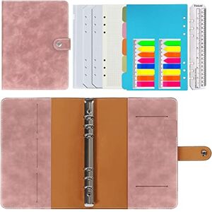 HotKrump Carnet à Anneaux a5 Rechargeable,PU Cuir Carnet à Anneaux Rechargeable pour Travail de Voyage et Organisateur,Cadeau pour Filles, Garçons(Rose A5) - Publicité HotKrump Carnet à Anneaux a5 Rechargeable,PU Cuir Carnet à Anneaux Rechargeable pour Travail de Voyage et Organisateur,Cadeau pour Filles, Garçons(Rose A5) - Publicité