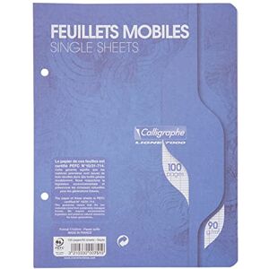 Calligraphe 751C Un Paquet de Feuillets Mobiles Perforés sous Film (une Marque de Clairefontaine) 17x22 cm 100 Pages Grands Carreaux Papier 90 g - Publicité Calligraphe 751C Un Paquet de Feuillets Mobiles Perforés sous Film (une Marque de Clairefontaine) 17x22 cm 100 Pages Grands Carreaux Papier 90 g - Publicité