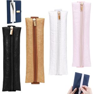 Modixun Lot de 4 porte-stylos pour ordinateur portable, journal intime, porte-stylo avec bande élastique, pochette à stylos pour bloc-notes, planificateur - Publicité Modixun Lot de 4 porte-stylos pour ordinateur portable, journal intime, porte-stylo avec bande élastique, pochette à stylos pour bloc-notes, planificateur - Publicité