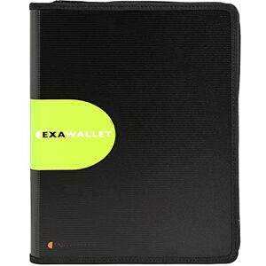 Exacompta Réf. 55534E 1 conférencier Exawallet livré avec un bloc papier A4 ligné et une calculatrice solaire en polypropylène haute résistance fermeture zip intégrale couleur noir - Publicité Exacompta Réf. 55534E 1 conférencier Exawallet livré avec un bloc papier A4 ligné et une calculatrice solaire en polypropylène haute résistance fermeture zip intégrale couleur noir - Publicité