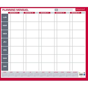 Bouchut PLANNING MENSUEL PERPETUEL 50X60 cm - Publicité Bouchut PLANNING MENSUEL PERPETUEL 50X60 cm - Publicité