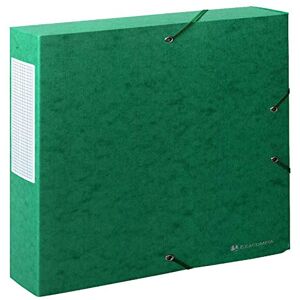 Exacompta Réf. 50913E 1 boite de classement avec élastiques Scotten en carte lustrée gaufrée 600g/m2 dos 6 cm dimensions 25 x 33 cm pour documents A4 couleur vert livrée montée - Publicité Exacompta Réf. 50913E 1 boite de classement avec élastiques Scotten en carte lustrée gaufrée 600g/m2 dos 6 cm dimensions 25 x 33 cm pour documents A4 couleur vert livrée montée - Publicité