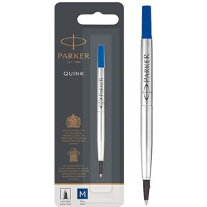Parker recharges pour stylo roller pointe moyenne encre bleue QUINK lot de 1 - Publicité Parker recharges pour stylo roller pointe moyenne encre bleue QUINK lot de 1 - Publicité
