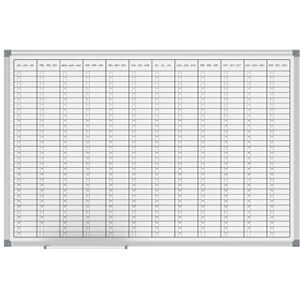 MAUL Calendrier Annuel Standard Tableau Blanc Magnétique et Inscriptible avec Impression Mois et Jours 60 x 90 cm - Publicité MAUL Calendrier Annuel Standard Tableau Blanc Magnétique et Inscriptible avec Impression Mois et Jours 60 x 90 cm - Publicité