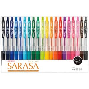 Zebra Pen Zebra Sarasa Clip Jj15-20ca Stylo roller à encre gel 0,5 Lot de 20 couleurs - Publicité Zebra Pen Zebra Sarasa Clip Jj15-20ca Stylo roller à encre gel 0,5 Lot de 20 couleurs - Publicité