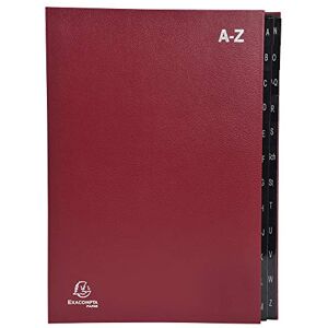 Exacompta Ordonator 57225E Trieur rigide économique 24 compartiments alphabétiques 24 x 34 Rouge - Publicité Exacompta Ordonator 57225E Trieur rigide économique 24 compartiments alphabétiques 24 x 34 Rouge - Publicité