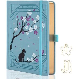 TIEFOSSI Carnet à Pointillés A5, Carnet Chat Mignon pour Femmes et Filles, Journal à Pointillés avec Joli Motif Sakura, Journal Esthétique pour Écrire, Tenir un Journaling, Dessiner, Bords Dorés - Publicité TIEFOSSI Carnet à Pointillés A5, Carnet Chat Mignon pour Femmes et Filles, Journal à Pointillés avec Joli Motif Sakura, Journal Esthétique pour Écrire, Tenir un Journaling, Dessiner, Bords Dorés - Publicité