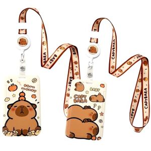YskerrigToy Capybara Porte Badge, 2 PCS Capybara Cordon Tour de Cou Porte Cartes, Lanyard Strap Neck pour Passeport, Cartelette D'identité, D'étudiants, Carte Bus, Travailleur Infirmier Enseignant Étudiant - Publicité YskerrigToy Capybara Porte Badge, 2 PCS Capybara Cordon Tour de Cou Porte Cartes, Lanyard Strap Neck pour Passeport, Cartelette D'identité, D'étudiants, Carte Bus, Travailleur Infirmier Enseignant Étudiant - Publicité