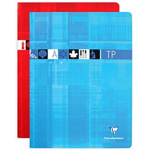 Clairefontaine 3377C Un Cahier Agrafé de Travaux Pratiques 24x32 cm 64 Pages Grands Carreaux 90 g et Unies Blanches 125 g Couverture Carte Pelliculée Couleur Aléatoire - Publicité Clairefontaine 3377C Un Cahier Agrafé de Travaux Pratiques 24x32 cm 64 Pages Grands Carreaux 90 g et Unies Blanches 125 g Couverture Carte Pelliculée Couleur Aléatoire - Publicité