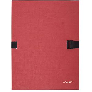 Exacompta Réf. 21509E 1 chemise à dos extensible en papier toilé vernis couleur N'clip 1 rabat fermeture par clip très pratique dim 24 x 32 cm pour format A4 couleur rouge - Publicité Exacompta Réf. 21509E 1 chemise à dos extensible en papier toilé vernis couleur N'clip 1 rabat fermeture par clip très pratique dim 24 x 32 cm pour format A4 couleur rouge - Publicité