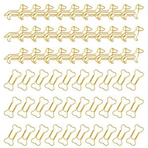 AIRTILY 30 Morceaux De Pinces De Teckel Et 30 Morceaux De Trombone Os, Fournitures De Bureau, Teckel, Cadeaux De Teckel, Trombone, Signets En Métal. Publicité AIRTILY 30 Morceaux De Pinces De Teckel Et 30 Morceaux De Trombone Os, Fournitures De Bureau, Teckel, Cadeaux De Teckel, Trombone, Signets En Métal. Publicité