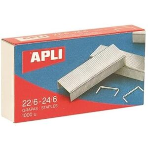 Apli Lot de 10 Boîte de 1000 agrafes 22/6 24/6, acier galvanisé - Publicité Apli Lot de 10 Boîte de 1000 agrafes 22/6 24/6, acier galvanisé - Publicité