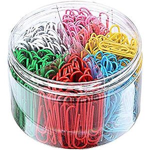 Cheeroyal Lot de 300 trombones en métal avec revêtement en plastique, 50 mm - Publicité Cheeroyal Lot de 300 trombones en métal avec revêtement en plastique, 50 mm - Publicité