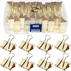 zoohot Lot de 20 trombones dorés de 32 mm pour bureau, école et maison - Publicité zoohot Lot de 20 trombones dorés de 32 mm pour bureau, école et maison - Publicité
