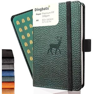 Dingbats* Notebooks Dingbats* Faune Petit Carnet de Notes A6 Blanc Couverture Rigide, Journal en Cuir PU Poche, Fermeture élastique, Porte-stylo, Marque-page - Publicité Dingbats* Notebooks Dingbats* Faune Petit Carnet de Notes A6 Blanc Couverture Rigide, Journal en Cuir PU Poche, Fermeture élastique, Porte-stylo, Marque-page - Publicité