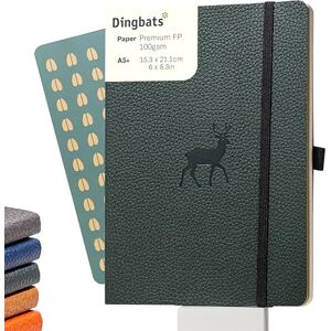 Dingbats* Notebooks Dingbats* Faune Carnet de Notes A5 Ligné Moyen, Couverture Souple, Journal en Cuir PU Fermeture élastique, Porte-stylo, Marque-page - Publicité Dingbats* Notebooks Dingbats* Faune Carnet de Notes A5 Ligné Moyen, Couverture Souple, Journal en Cuir PU Fermeture élastique, Porte-stylo, Marque-page - Publicité